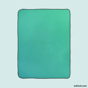 Light Turquoise Green Color Fleece Blanket 1