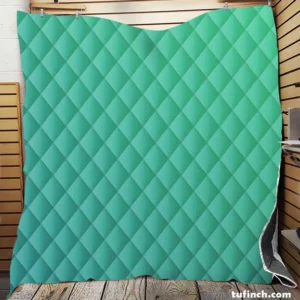 Light Turquoise Green Color Quilt Blanket