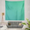 Light Turquoise Green Color Wall Tapestry