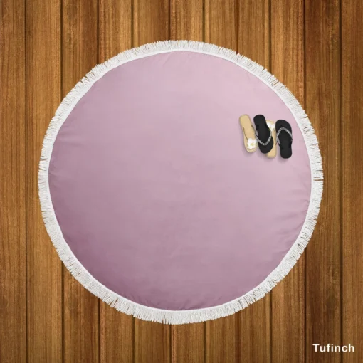 Light Violet Gradient Round Beach Towel