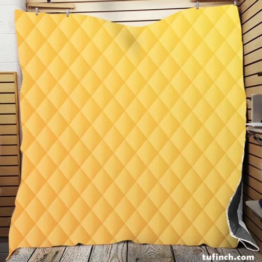 Light Yellow Gradient Quilt Blanket