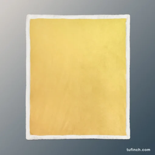 Light Yellow Gradient Sherpa Fleece Blanket 1