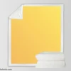 Light Yellow Gradient Sherpa Fleece Blanket