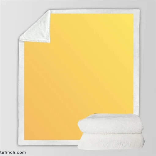 Light Yellow Gradient Sherpa Fleece Blanket