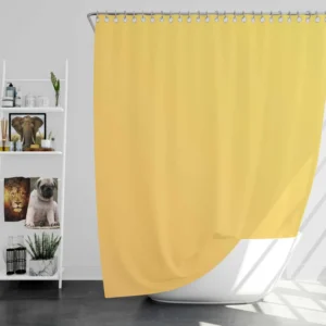 Light Yellow Gradient Shower Curtain