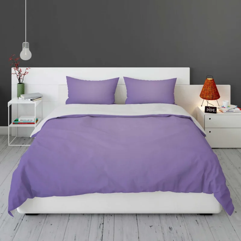 Lilac Solid Color Gradient Bedding Set 1