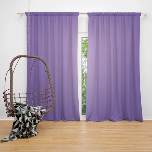 Lilac Solid Color Gradient Curtain