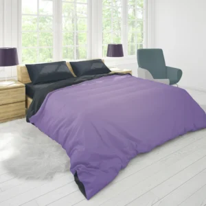 Lilac Solid Color Gradient Duvet Cover 1