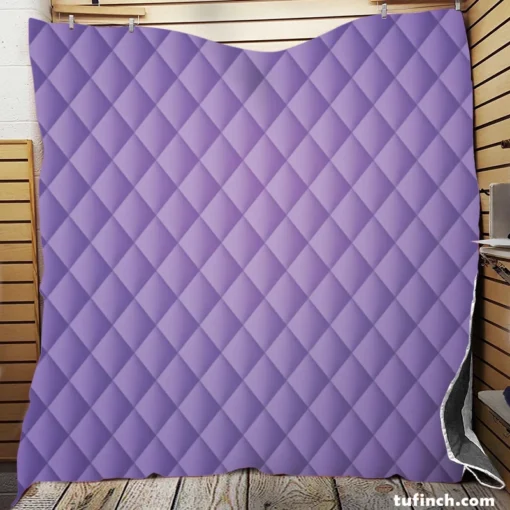 Lilac Solid Color Gradient Quilt Blanket