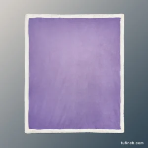 Lilac Solid Color Gradient Sherpa Fleece Blanket 1