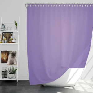 Lilac Solid Color Gradient Shower Curtain