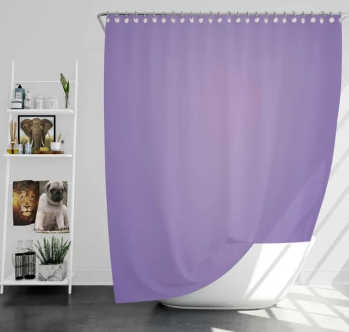 Lilac Solid Color Gradient Shower Curtain