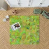 Lime Color Triangle Mosaic Rug