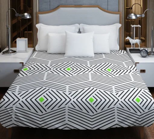 Linear Abstract Lines Pattern Duvet Cover