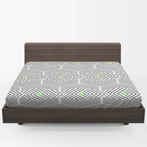 Linear Abstract Lines Pattern Fitted Sheet 1