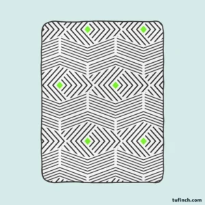 Linear Abstract Lines Pattern Fleece Blanket 1