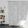 Linear Abstract Lines Pattern Shower Curtain