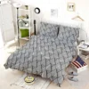 Linear Flat Abstract Lines Pattern Bedding Set