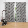 Linear Flat Abstract Lines Pattern Curtain