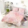 Liquid Pink Marble Effect Bedding Set