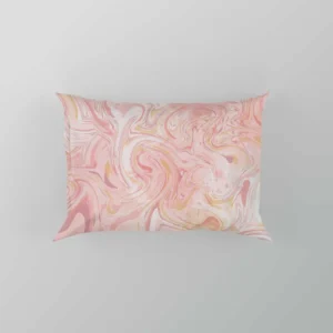 Liquid Pink Marble Effect Pillow Case