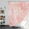 Liquid Pink Marble Effect Shower Curtain