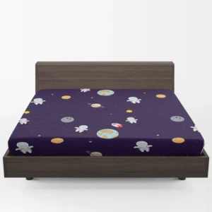 Little Astronauts Space Life Fitted Sheet 1