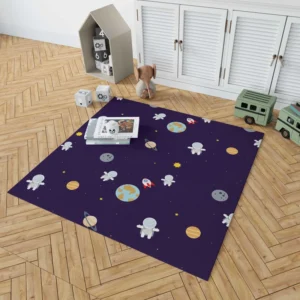 Little Astronauts Space Life Rug 1