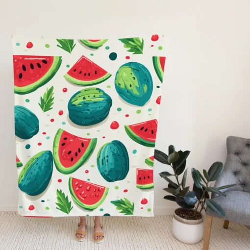 Little Darling Watermelon Fleece Blanket