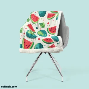 Little Darling Watermelon Sherpa Fleece Blanket 2