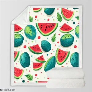 Little Darling Watermelon Sherpa Fleece Blanket