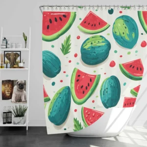 Little Darling Watermelon Shower Curtain