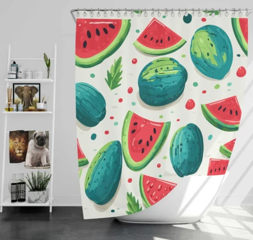 Little Darling Watermelon Shower Curtain