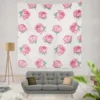 Little Pink Rose Design Wall Tapestry