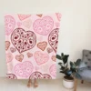 Love Heart Filled With Swirls Fleece Blanket