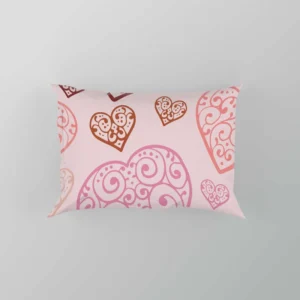 Love Heart Filled With Swirls Pillow Case