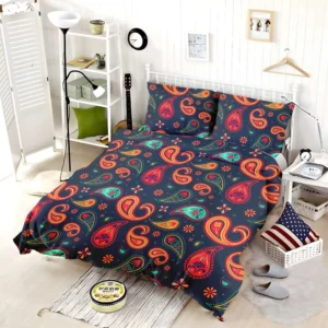 Lovely Mini Paisley Pattern Bedding Set