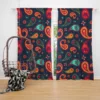 Lovely Mini Paisley Pattern Curtain