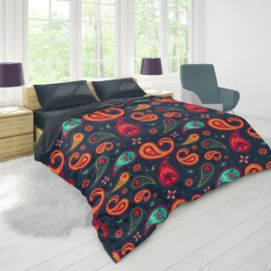 Lovely Mini Paisley Pattern Duvet Cover 1