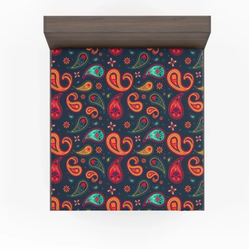 Lovely Mini Paisley Pattern Fitted Sheet