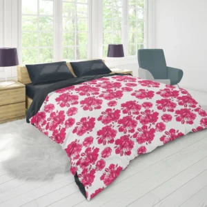 Lovers Cherry Blossom Design Duvet Cover 1