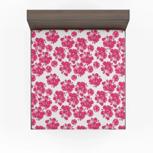 Lovers Cherry Blossom Design Fitted Sheet