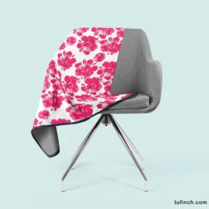 Lovers Cherry Blossom Design Fleece Blanket 2