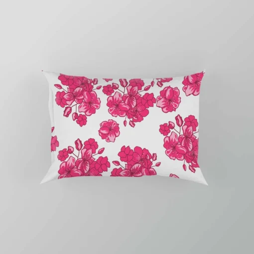 Lovers Cherry Blossom Design Pillow Case