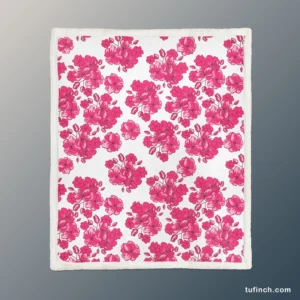 Lovers Cherry Blossom Design Sherpa Fleece Blanket 1