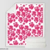 Lovers Cherry Blossom Design Sherpa Fleece Blanket