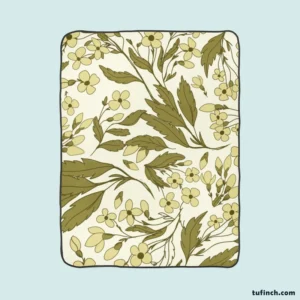 Lucinda Floral Pattern Design Fleece Blanket 1