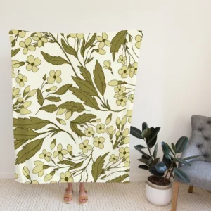 Lucinda Floral Pattern Design Fleece Blanket