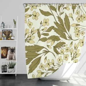 Lucinda Floral Pattern Design Shower Curtain