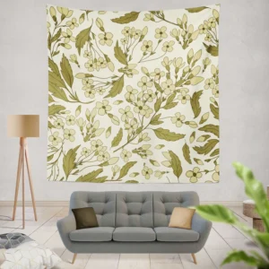 Lucinda Floral Pattern Design Wall Tapestry